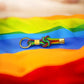 Portachiavi Nodo d'amore Rainbow